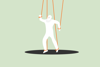 A figure is being controlled by a puppeteer. Losing all autonomy. : topics / ADHD,Executive Dysfunction