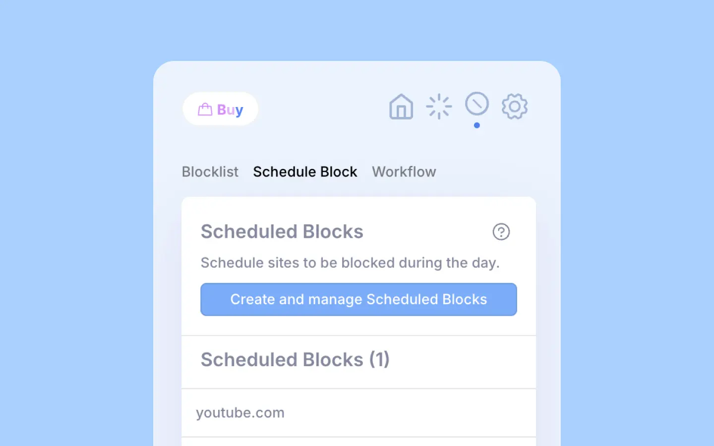 step 2. Open panel from the header. 3rd icon and then click "Create"